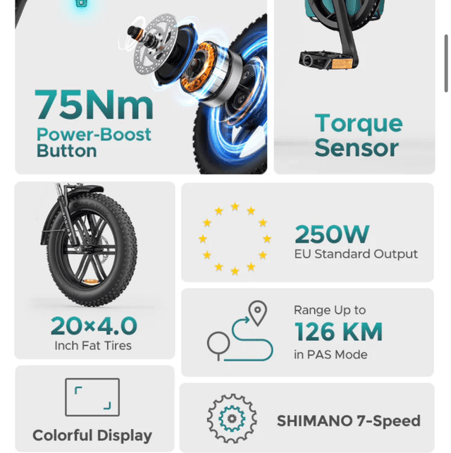 Engwe L20 Boost Electric Bike - Green