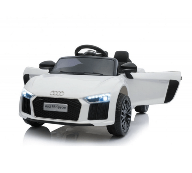 Licensed Audi R8 Spyder 12V Electric Ride On Car (White)