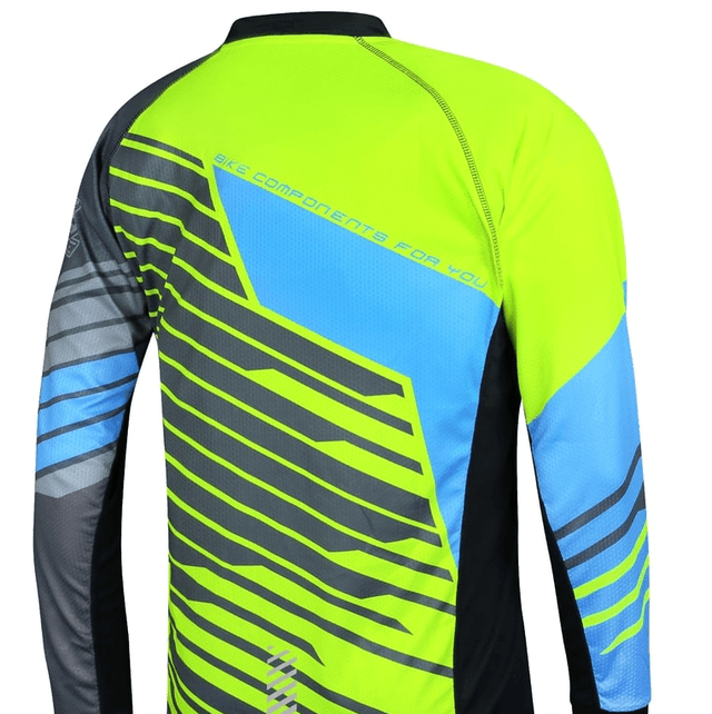 Force Downhill Long Sleeve MTB Jersey - Yellow 