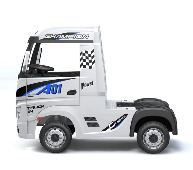 Licensed Mercedes Benz Actros White 24V Electric Ride On Truck