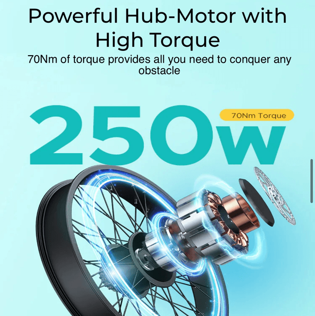 Engwe E26 Electric Step Through Bike - Blue