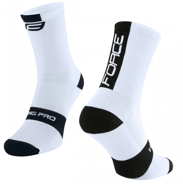 Force Pro Socks Long - White/Black 