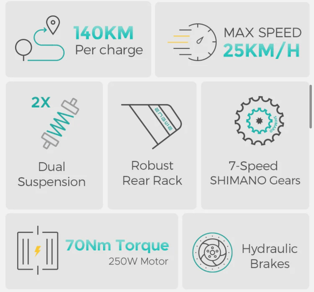Engwe E26 Electric Step Through Bike - Black 