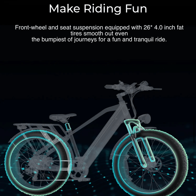 Engwe E26 Electric Step Through Bike - Blue
