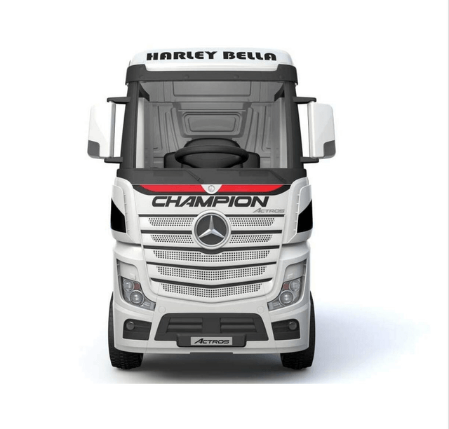 Licensed Mercedes Benz Actros White 24V Electric Ride On Truck