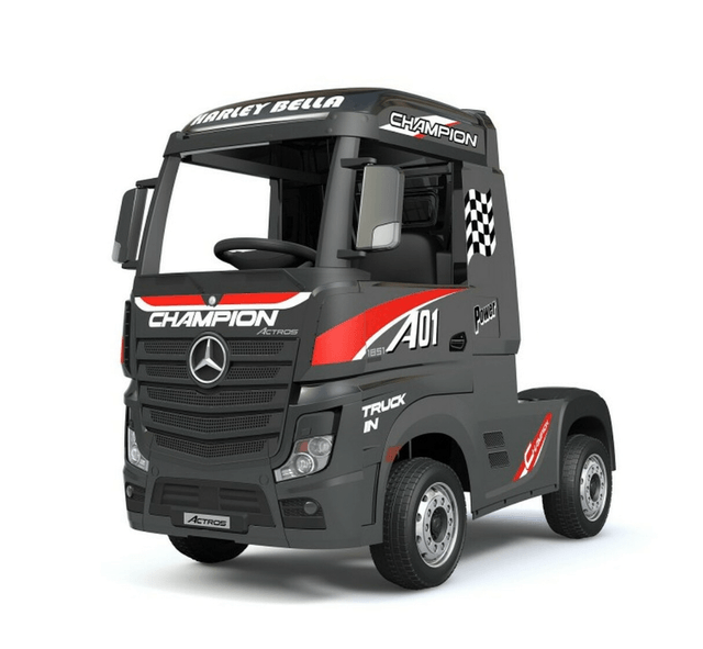 Licensed Mercedes Benz Actros Black 24V Electric Ride On Truck
