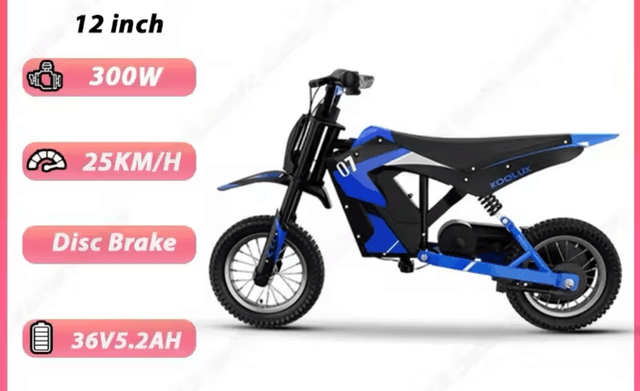 Koolux R9 Max 36v Electric Dirt Bike - Blue