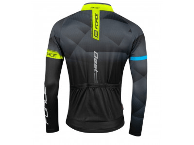 Force Best Long Sleeve Jersey - Black/Fluo
