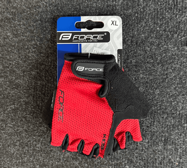 Force Kids Cycling Mitts - Red 
