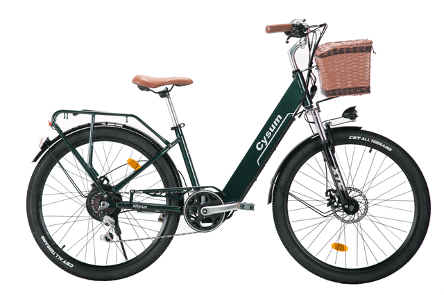 Force Cysum Electric Bike Step Through Frame - Black