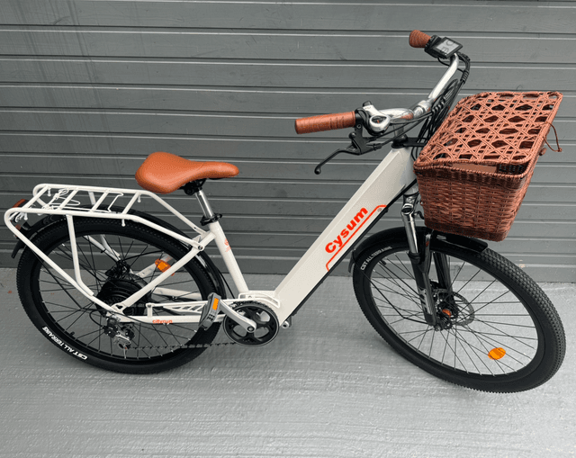 Force Cysum Electric Bike Step Through Frame - White
