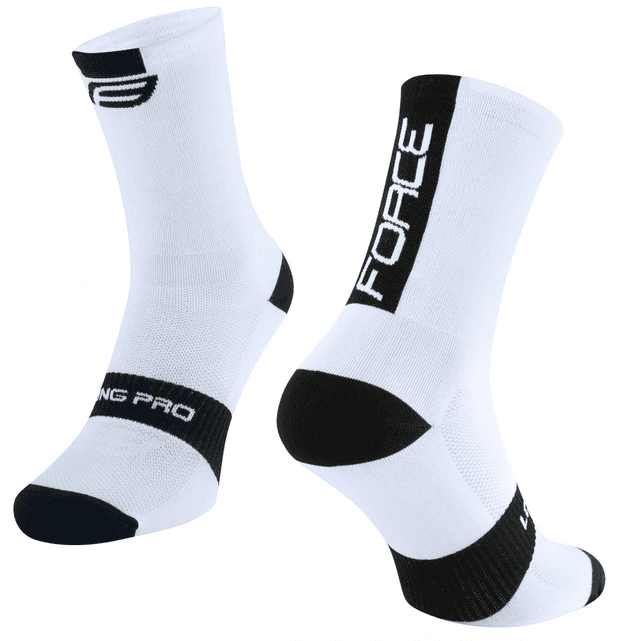 Force Pro Socks Long - White/Black 