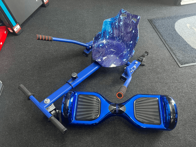 Chrome Blue Hoverboard Bundle 